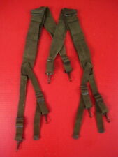WWII Era US Army M1944 Field Pack Suspenders Complete - OD Green - Nice Cond #2 picture