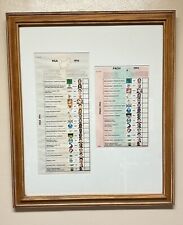 South African 1994 1st Multi Racial Framed Voting Ballot Election Nelson Mandela picture