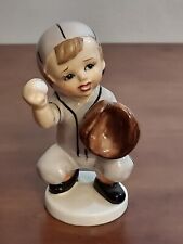 MCM Mid Century NAPCO Napcoware 1954 Catcher BASEBALL PLAYER Child Figurine 1836 picture