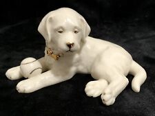 Lenox Porcelain China Puppy Dog Figurine with Ball Ivory Gold  ~ 5