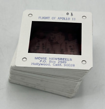 NASA 35mm Slides Flight of Apollo 11 Moon Landing Set of 24 Movie Newsreels picture