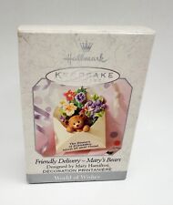 Hallmark Mary’s Bears World Of Wishes Friendly Delivery Ornament 1999 NEW picture