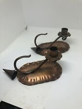 Gregorian Copper Candle Holder #401 PAIR picture