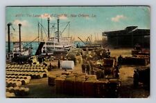 New Orleans LA-Louisiana, The Levee, Canal Street, Vintage c1916 Postcard picture