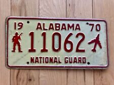 1970 Alabama National Guard License Plate picture