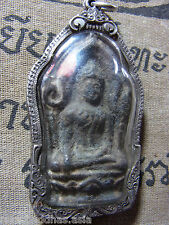  Phra Yod Khun Pon , Kru Lopburi, 4-500 yr old Buddha in Real Silver case picture