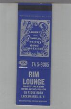 Matchbook Cover Rim Lounge Lackawanna, NY picture