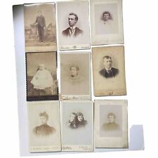 vintage photos lot Of 9 Backs Are Blank picture