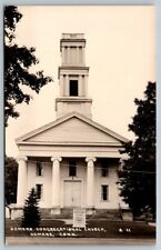 RPPC   Somers  Connecticut  Congregational Church  Real Photo Postcard picture