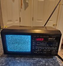 Vintage 1986 Spartus Mini TV Alarm Clock Radio Super Neat Item Works  picture