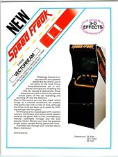 SPEED FREAK Arcade Game Flyer 1979 Original Vintage Retro 8.5