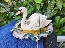 LENOX Mothers Motherly Love Swan and Baby Cygnet Chick FIGURINE 1999 picture