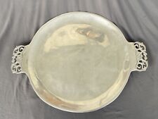 Nambe Large Platter #220 with Handles 15.5