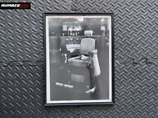Vintage 1940s BARBER SHOP INTERIOR CHAIR PHOTO & WALL FRAME 12x16 - NO REPRINTS picture