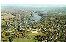 Aerial View of Shepherd College, Potomac River, Shepherdstown, WV Postcard picture