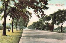 Driveway at Lincoln Park - Chicago Illinois IL - PM 1908 Postcard picture
