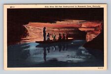 Mammoth Cave KY-Kentucky, Echo River, Antique, Vintage Postcard picture