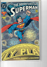 VINTAGE DC COMICS THE ADVENTURES OF SUPERMAN #505 SILVER FOIL COVER OCTOBER 1993 picture