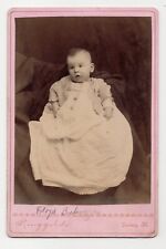 Baby Floyd Antique Cabinet Card Photo by Ringgold Quincy Illinois picture