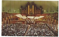 LDS Mormon Tabernacle Interior, General Conference (Youth Session), Postcard picture