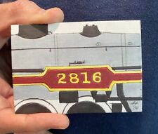 Canadian Pacific 4-6-4 #2816 Section ACEO/Art Card Original Andy Fletcher signed picture