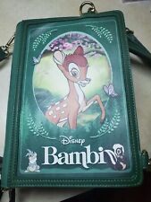 Loungefly Disney Bambi Classic Story Book Convertible Backpack Crossbody Bag picture