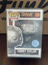 FUNKO POP ROCKS COREY TAYLOR SILVER SLIPKNOT #326 SPECIAL EDITION W/Protector picture