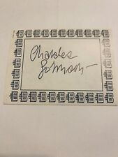 Charles Johnson Author Signed Bookplate Autographed New  picture