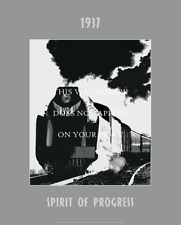 Victorian Railways Spirit of Progress A1 Art Print – 1937 – 84 x 59 cm Poster picture