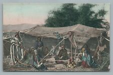 Bedouin Tent—Antique Hand Colored Postcard PALESTINE Israel Egypt—Sinai Negev picture