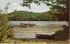 Postcard Big Moose Lake Dock Water Sport, NY Adirondack Mtns picture
