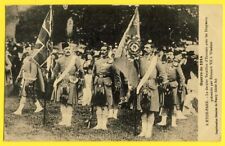 cpa war 1914 UNITED KINGDOM HYDE PARK SCOTS BATTALION SCOTS Flags picture