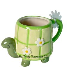 Seeds and Sunshine Turtle Daisy Spring 20 ounce Mug Green CUTE E27 picture