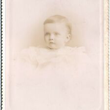 c1890s Norfolk & Battle Creek, Neb Cute Baby Girl Cabinet Card Photo Macy B5 picture