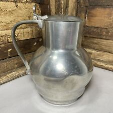 Vintage WMF Edelzinn Pewter Pitcher With Hinged Lid 6.5” x 6” *HAS DENTS * picture