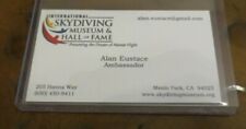 Alan Eustace Highest Skydive Free-fall Jump signed autographed business card picture
