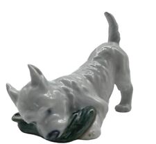 Royal Copenhagen West Highland Terrier w/Slipper Porcelain Figurine 3476 MINT picture