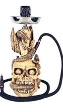 13 INCH HIGH PATENTED INHALE SKULL AND DRAGONS HOOKAH WITH INTERLOCK SYSTEM picture