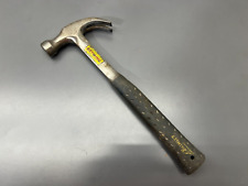(H1) VINTAGE ESTWING E3-16C 16OZ CURVED CLAW HAMMER BLACK HANDLE - VGC - USA picture