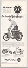Vintage Print Ad Yamaha Bike 