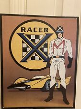 Vintage RACER X /SHOOTING STAR  SPEED RACER 16” X 12” Lithographed Metal Sign  picture