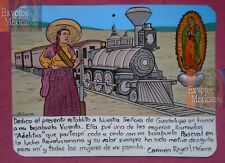 Exvoto dedicated to a female soldier of the Mexican Revolution handmade adelita picture