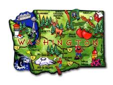 Washington the Evergreen State Artwood Jumbo Fridge Magnet picture
