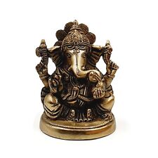 FCS Brass Idol | Mangalkari Ganesha | Item Finish- Antique Glossy | (AH-01) picture