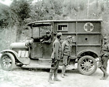 8x10 photo WW1 photo of an ambulance taken by my uncle who was an MD picture