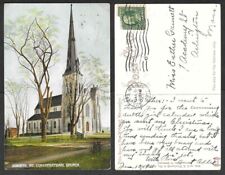 1911 Maine Postcard - Augusta - Congregational Church  picture