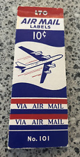 Vintage Booklet  of U.S. Air Mail Labels No. 101  picture