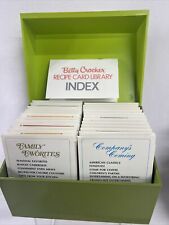 Vintage 1971 Betty Crocker Recipe Card Library green Box w/ Card Index COMPLETE picture