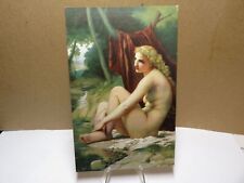 Pierre August Cot The Bather Semi Nude Postcard 1910 picture