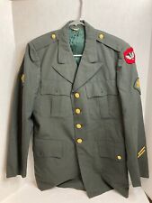 VINTAGE US Military Army Uniform Blazer - Wisconsin National Guard - Specialist picture